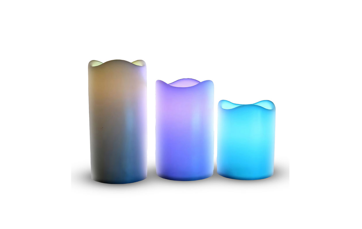 RGB LED Decoratieve Kaarsen – 3-delig