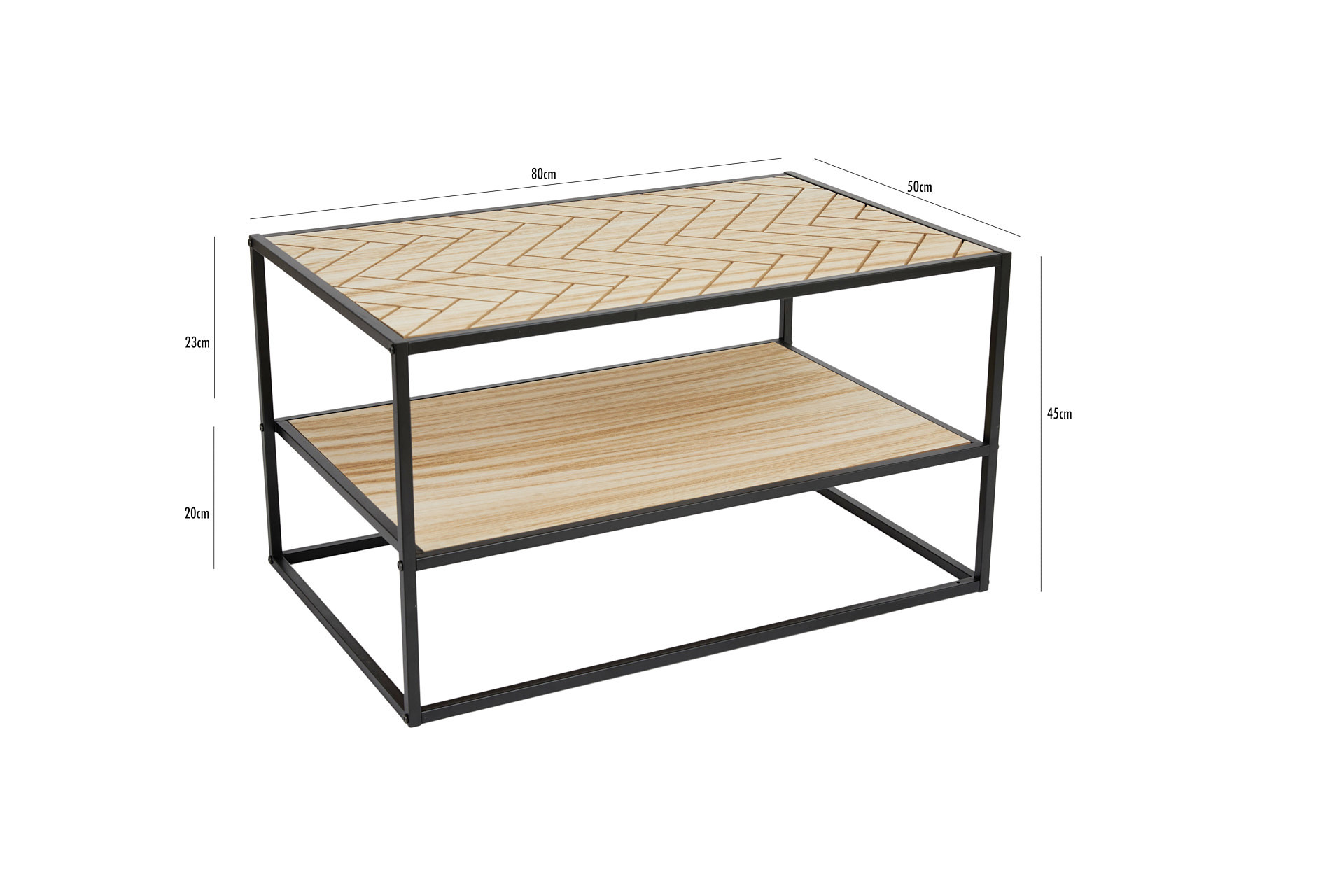 Dijon - Visgraat salontafel - naturel