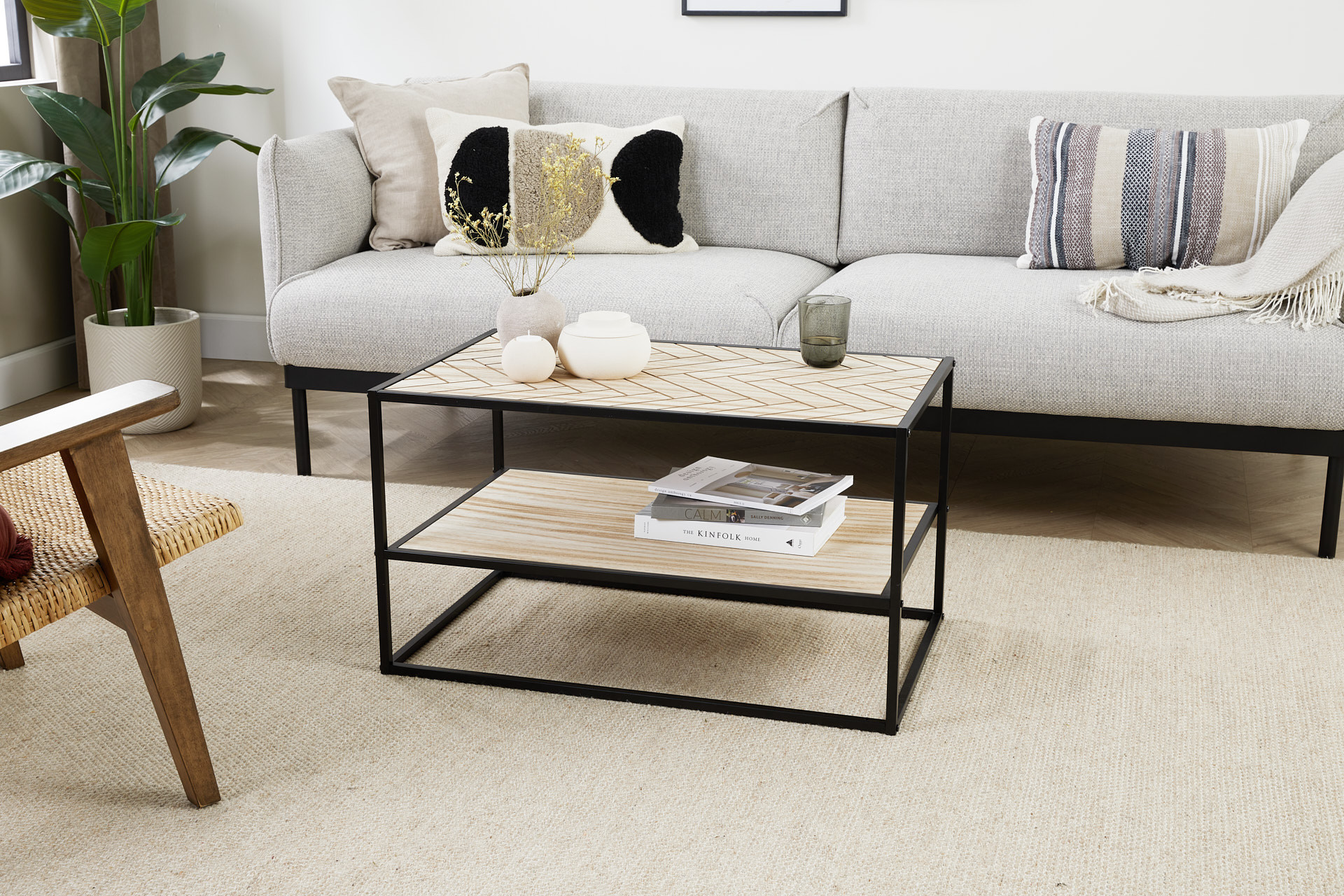 Dijon - Visgraat salontafel - naturel