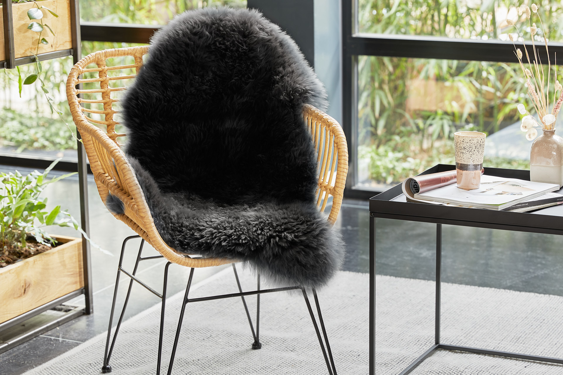 Schapenvacht XL - Zwart