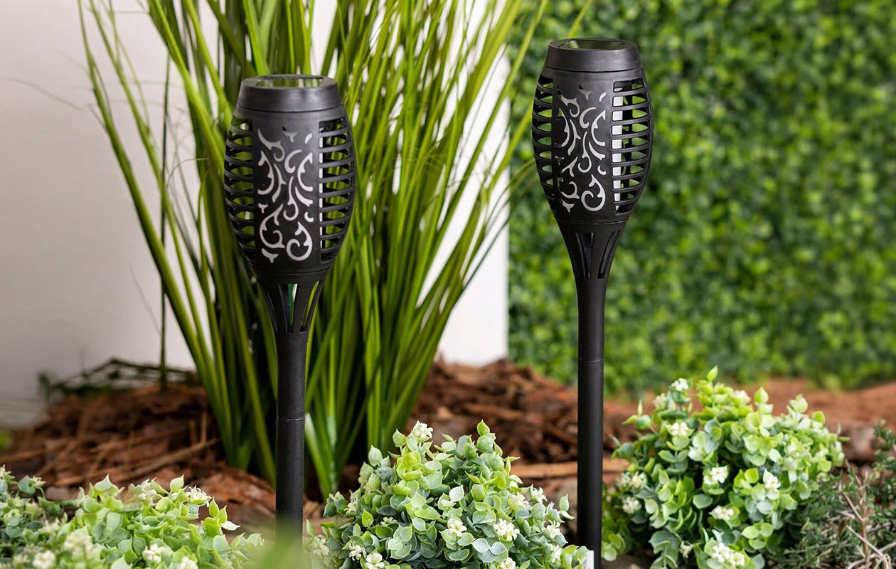Solar Tuinfakkels –  Set van 4