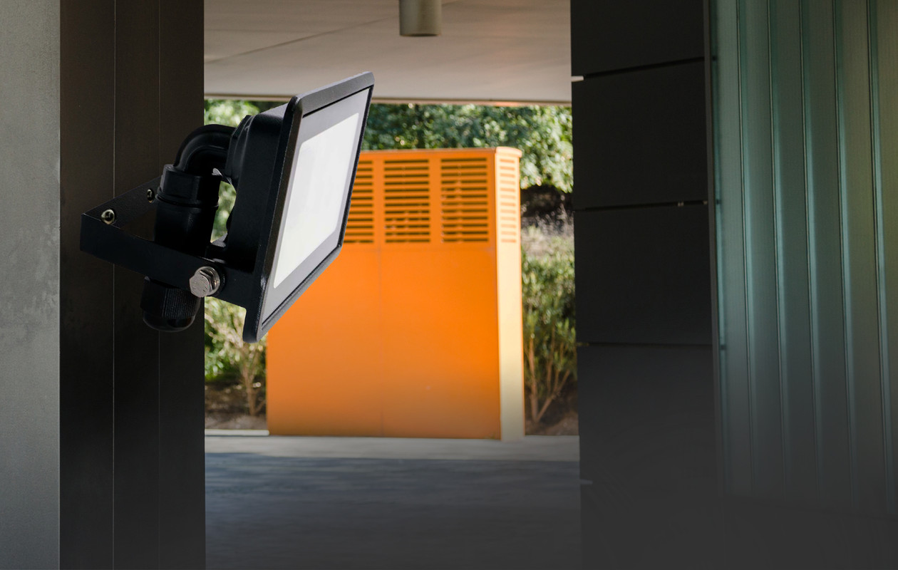 V-TAC Zwarte LED schijnwerper