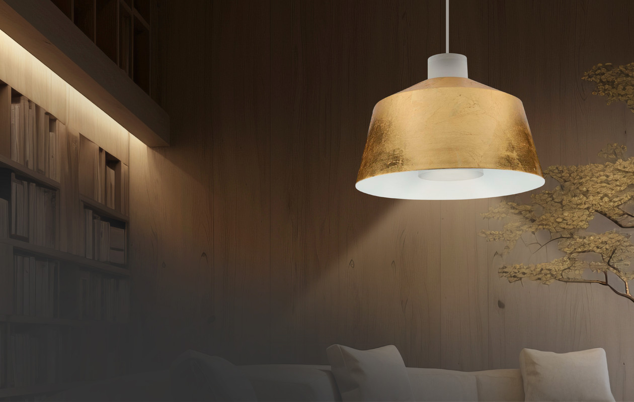 V-TAC - LED Hanglamp Met Kap - Goud