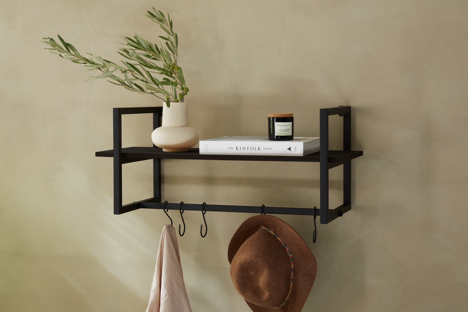 Wandkapstok Victor - Zwart