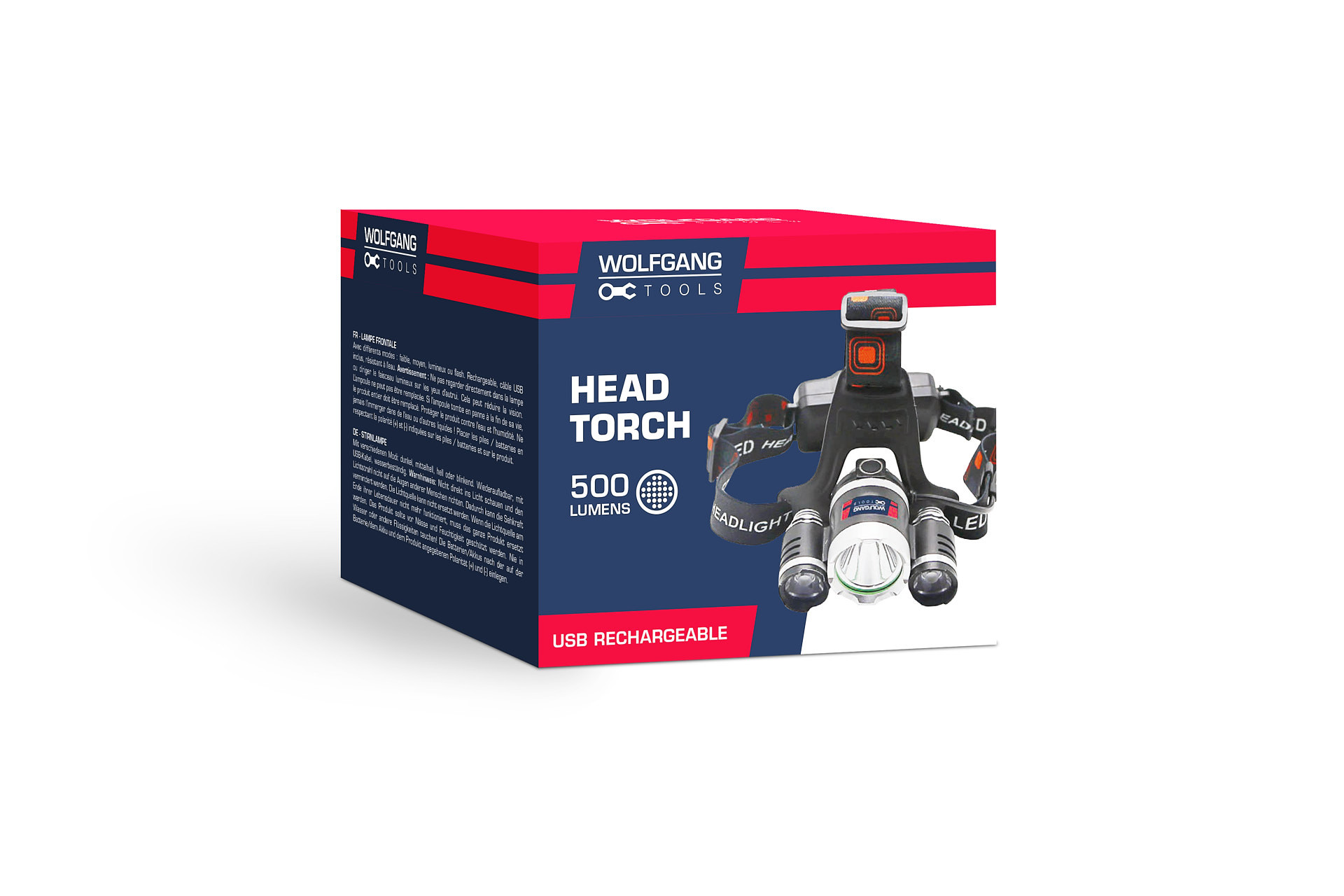 Wolfgang oplaadbare hoofdlamp