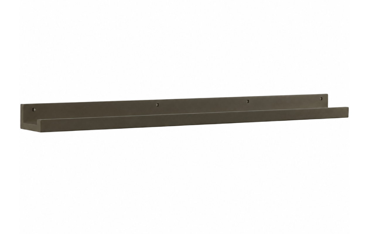 WOOOD Studio Fotolijstplank 120 cm – Wandplank – Military Brown