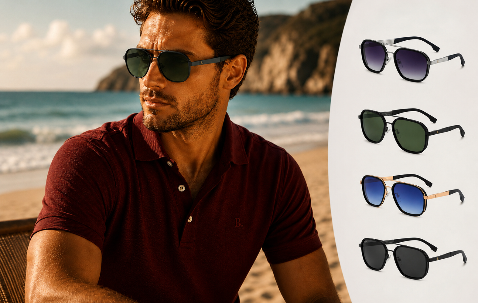 Lunettes de soleil pour homme Belluno Cavira