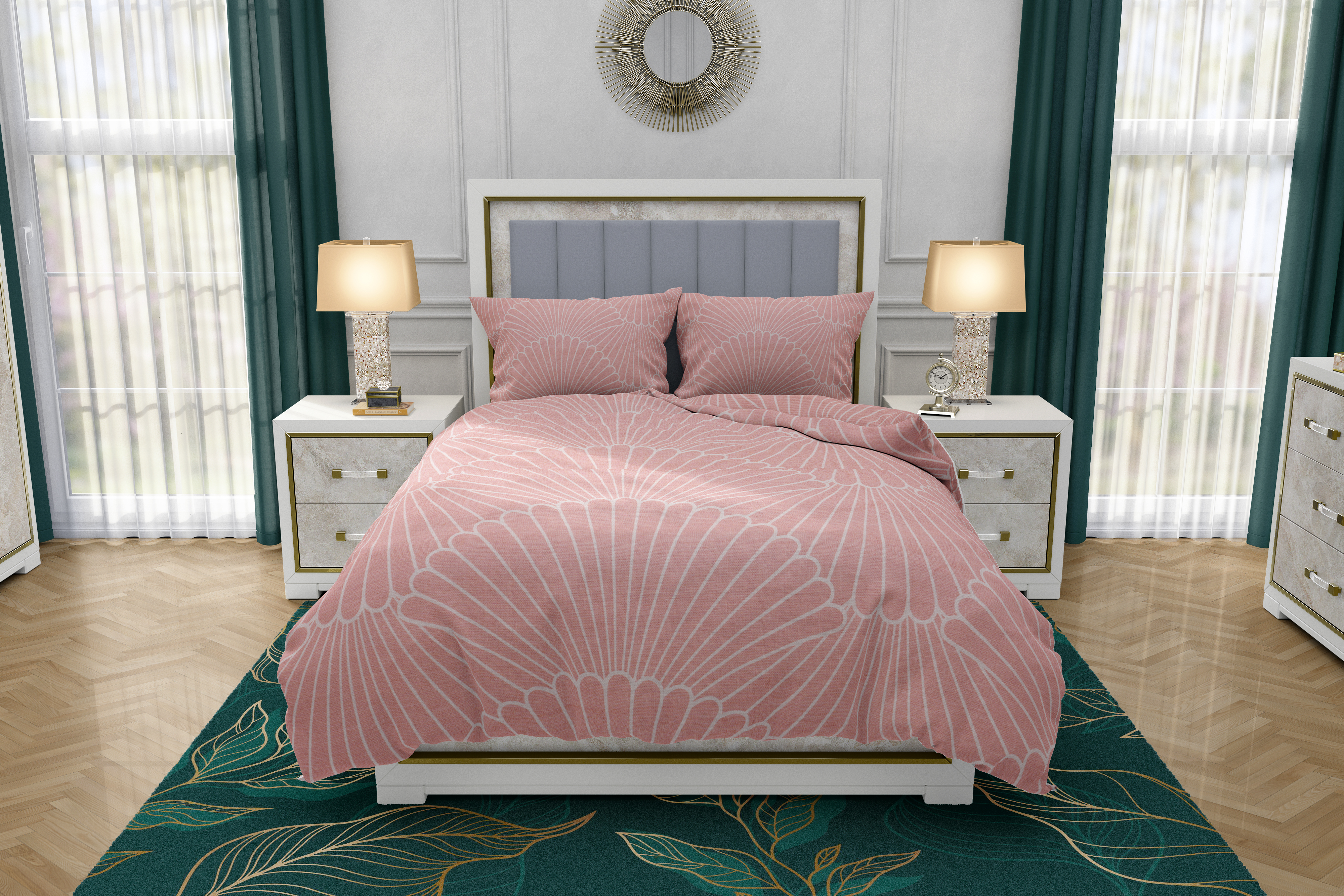 Zydante Swisstech® - Dekbedovertrekset + 2 kussenslopen - Pink Shells