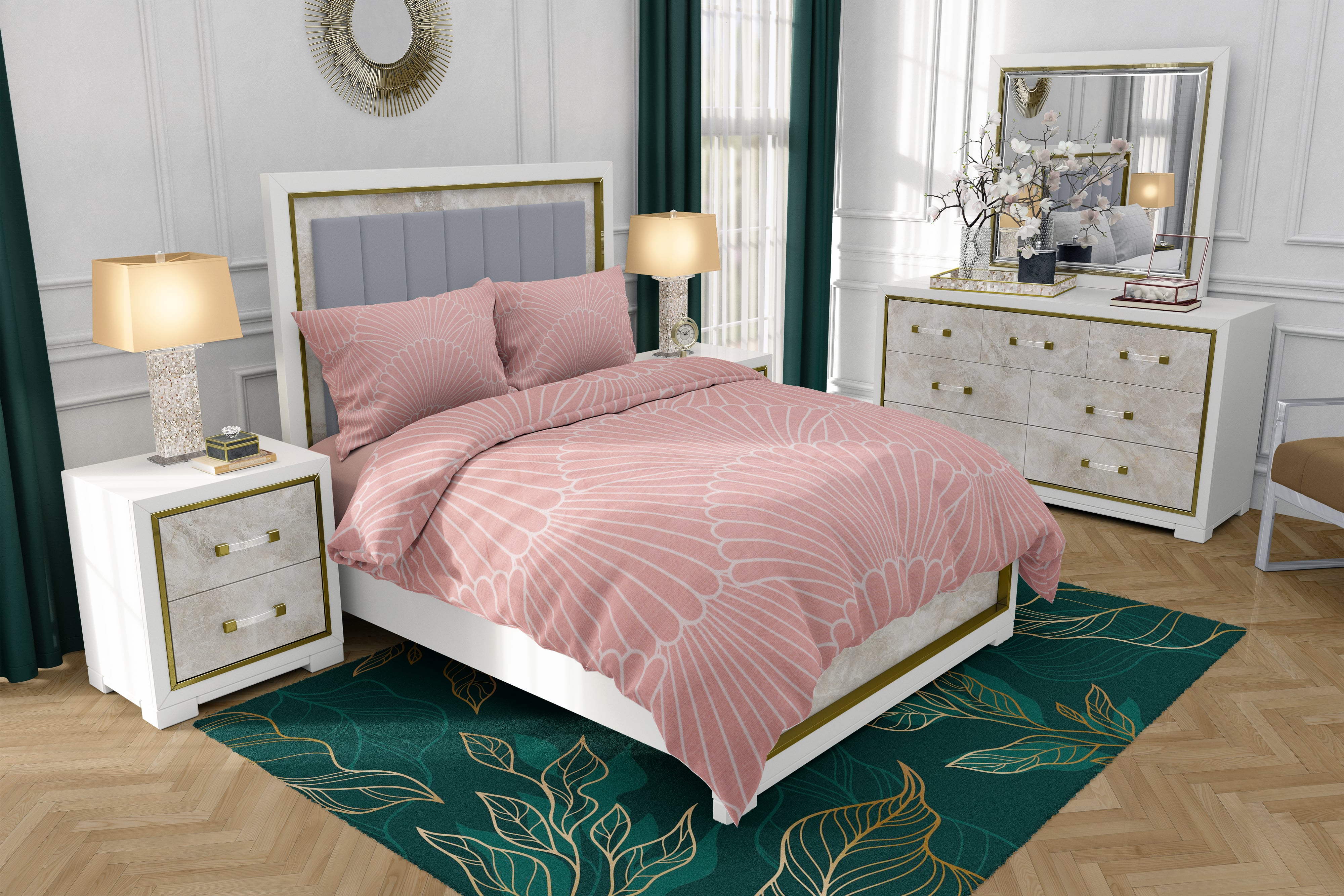 Zydante Swisstech® - Dekbedovertrekset + 2 kussenslopen - Pink Shells