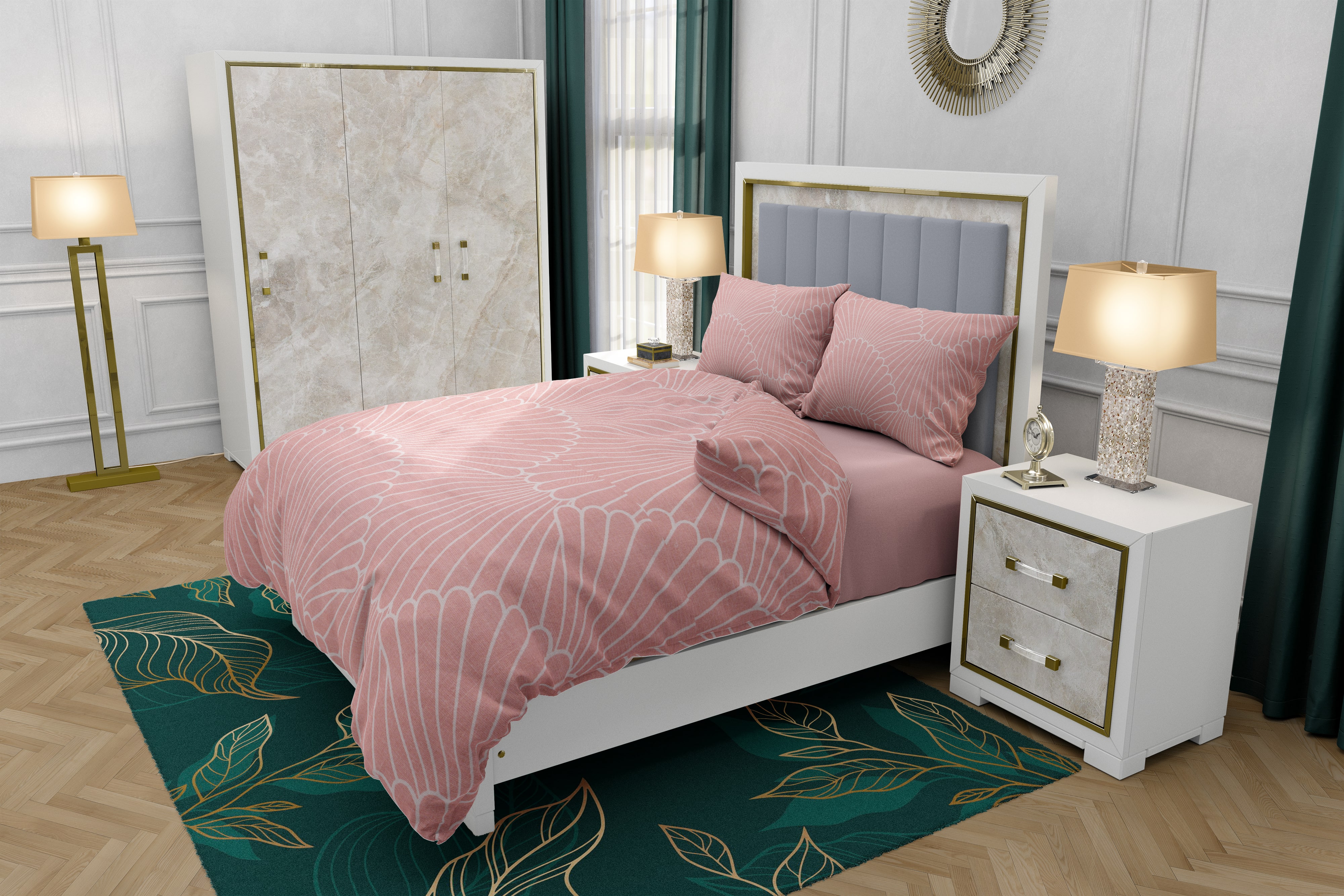 Zydante Swisstech® - Dekbedovertrekset + 2 kussenslopen - Pink Shells