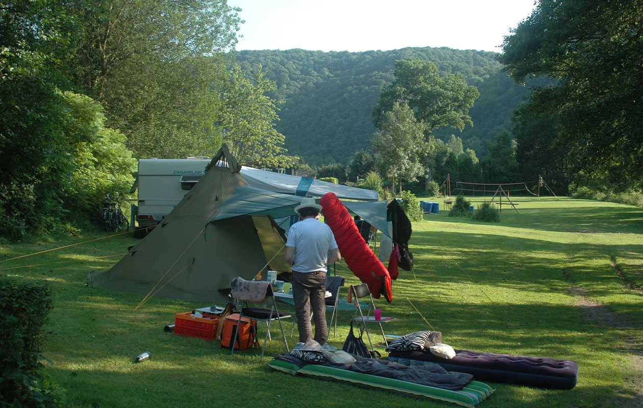 Kampeervakantie met eigen tent of caravan in de Belgische Ardennen