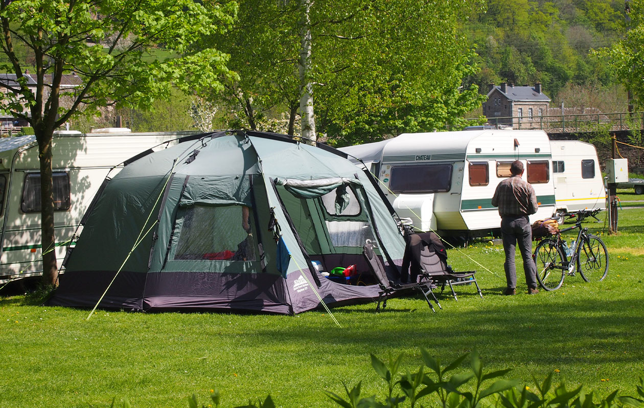 Kampeervakantie met eigen tent of caravan in de Belgische Ardennen