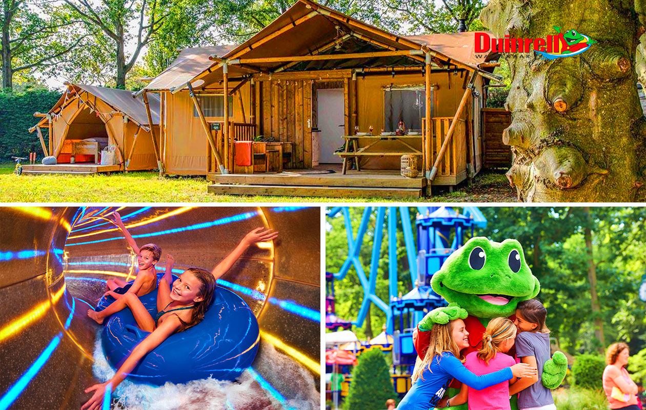 Verblijf in een 6-persoons Luxe Lodgetent op Vakantiepark Duinrell