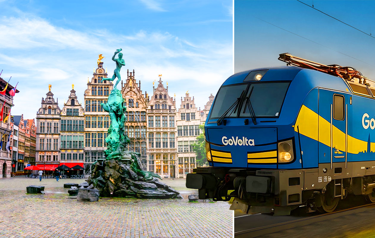 GoVolta-treinretour naar Antwerpen (1 persoon)