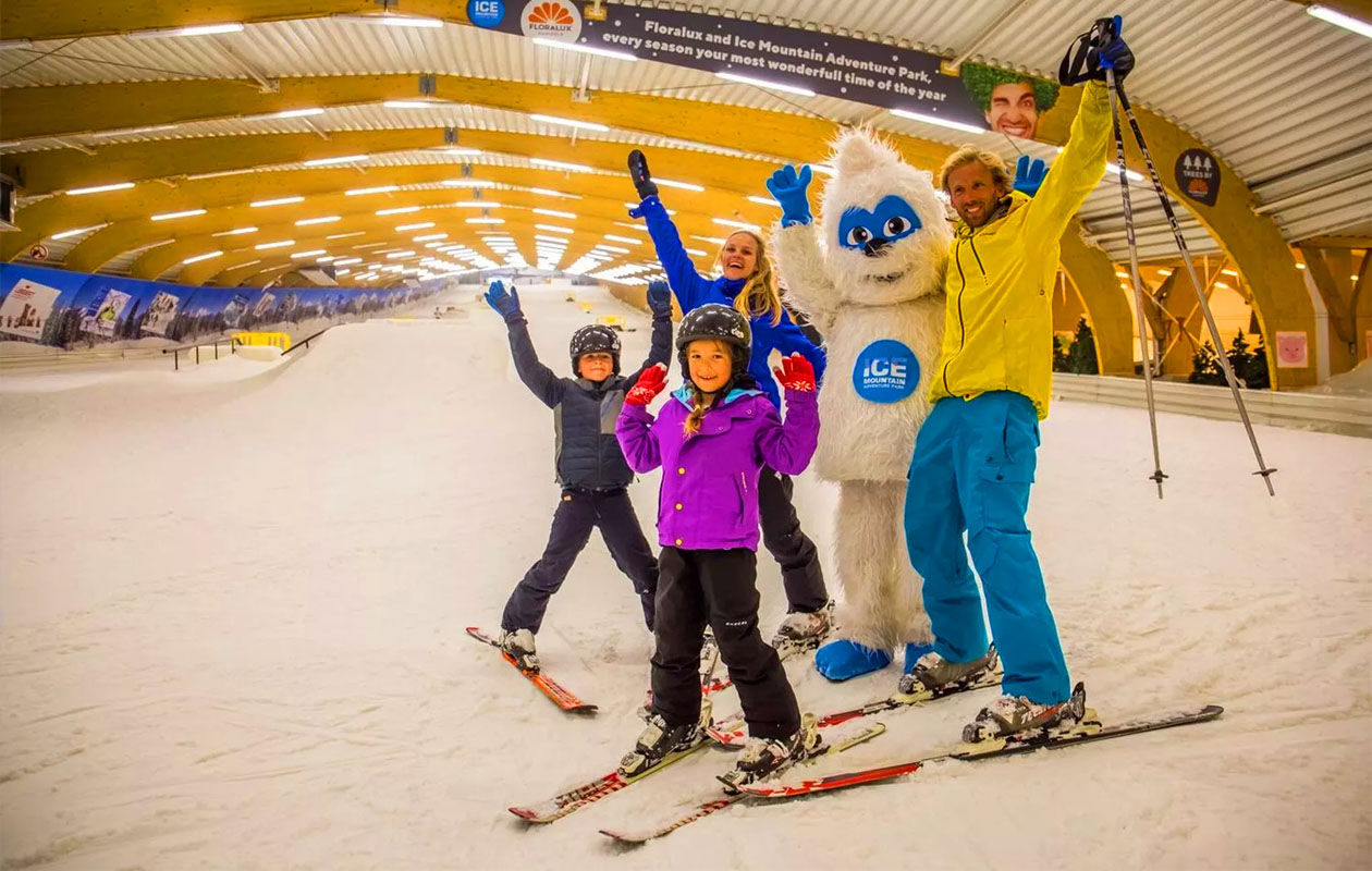 Hele dag skiën of snowboarden bij Ice Mountain (2p.)