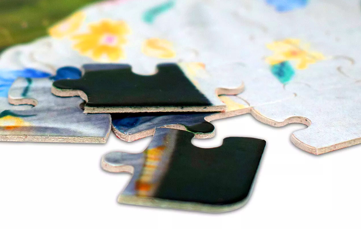 Puzzel van 120 stukjes met eigen foto