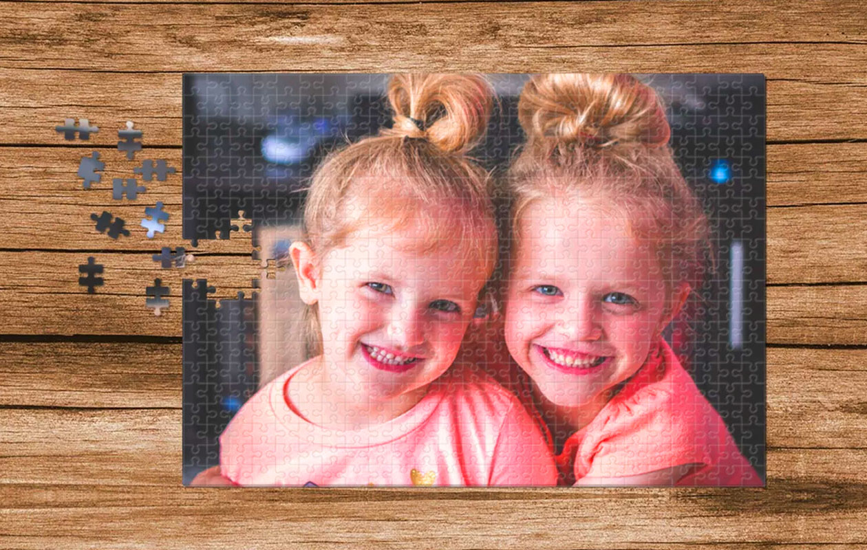 Puzzel van 120 stukjes met eigen foto