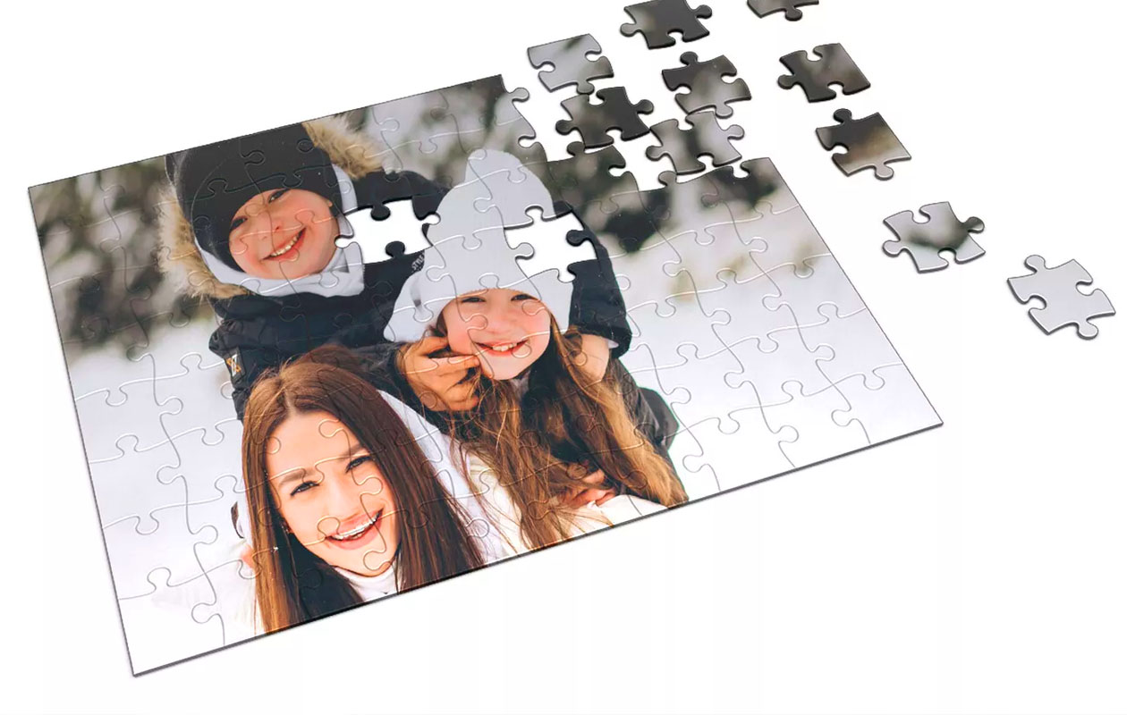 Puzzel van 120 stukjes met eigen foto